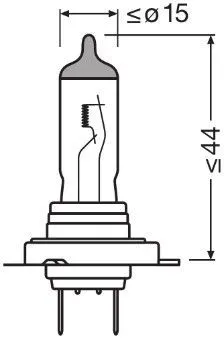 Imagine produs: Bec H7 12V 55W PX26d 5000K Halogen OSRAM (64210CBN-HCB)