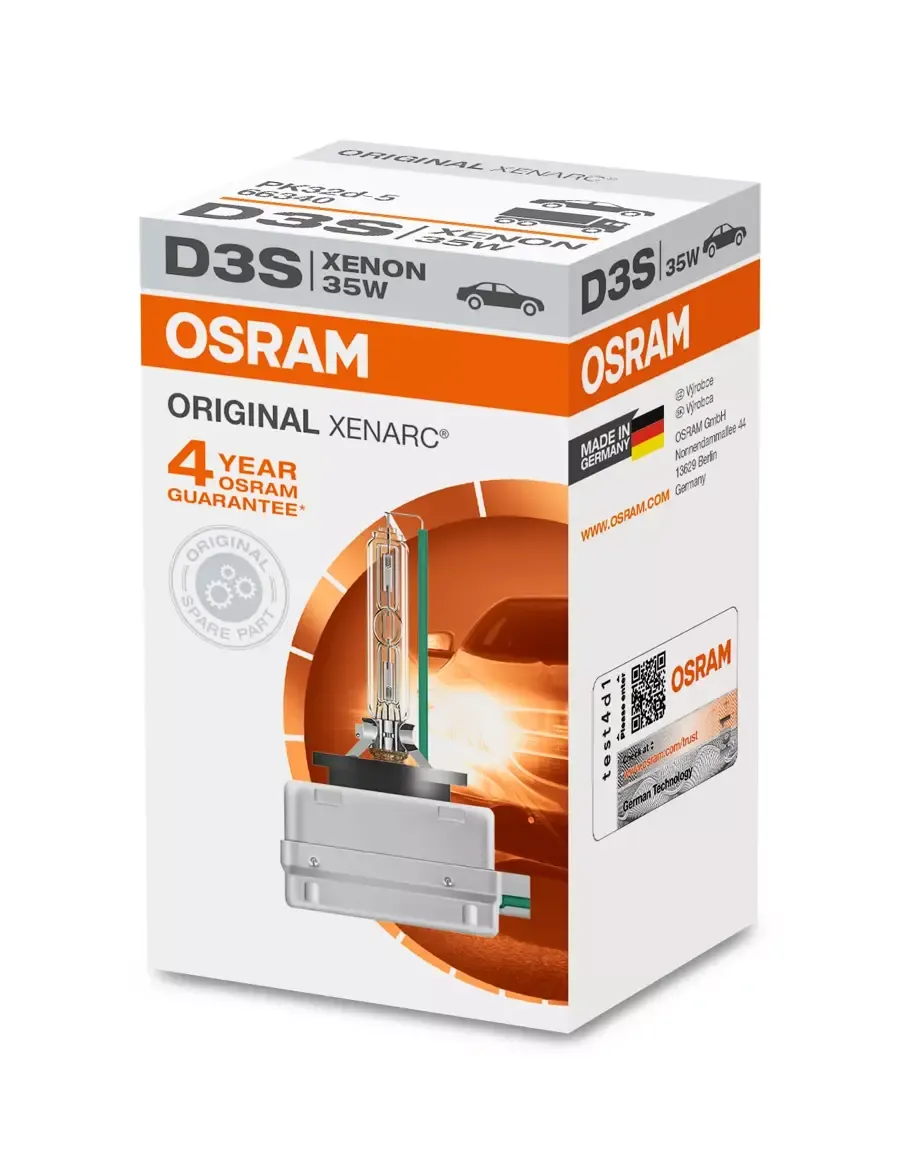 Imagine produs: Bec Xenon D3S 42V 35W PK32d-5 4300K 3200 lumeni OSRAM (66340)