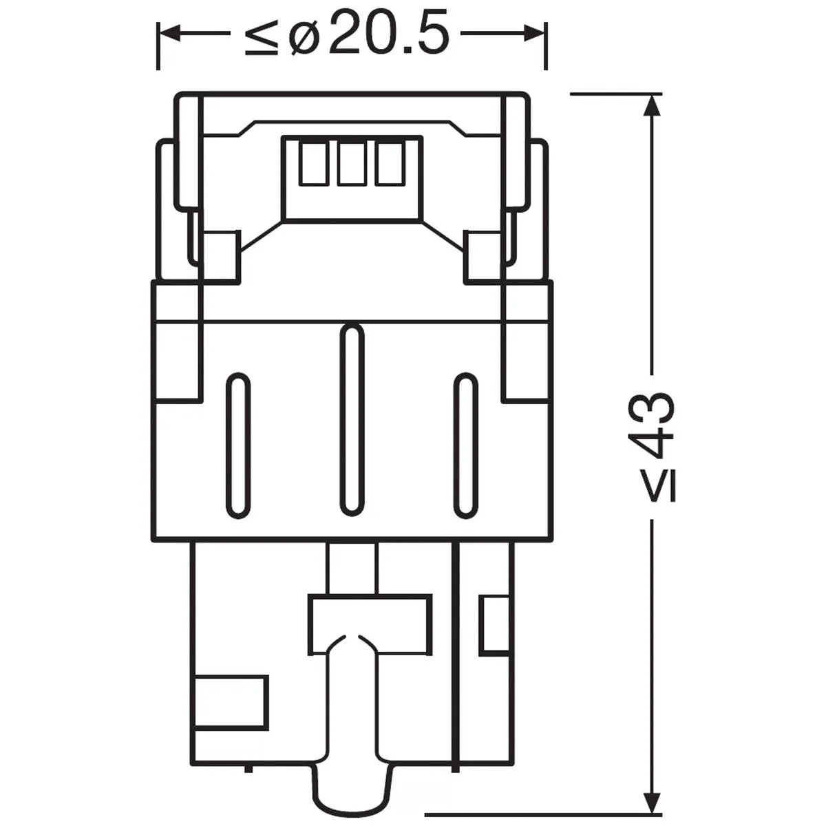 Imagine produs: Bec W21W 12V 2W W3x16d LEDriving SL LED OSRAM (7505DWP-02B)