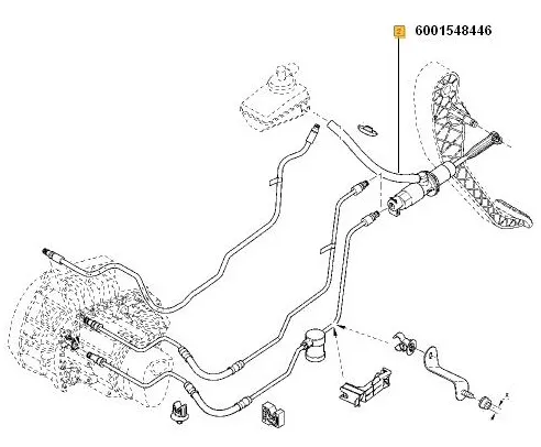 Imagine produs: Pompa ambreiaj Logan / Sandero / Duster RENAULT (OE22829940   60 01 548 446)