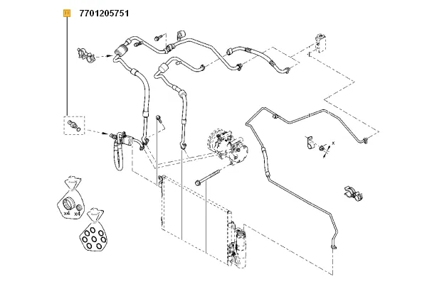 Imagine produs: Comutator presiune clima RENAULT (OE14409307 7701205751)