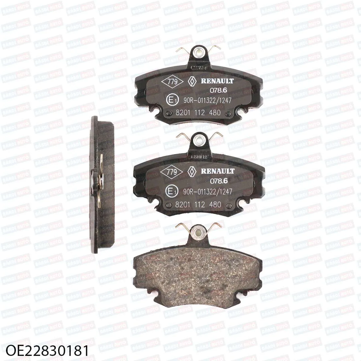 Imagine produs: Placute frana RENAULT (OE22830181 7711130071)