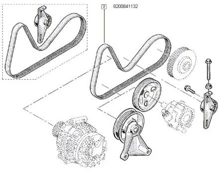 Imagine produs: Curea canelata RENAULT (OE22830289 8200841132)