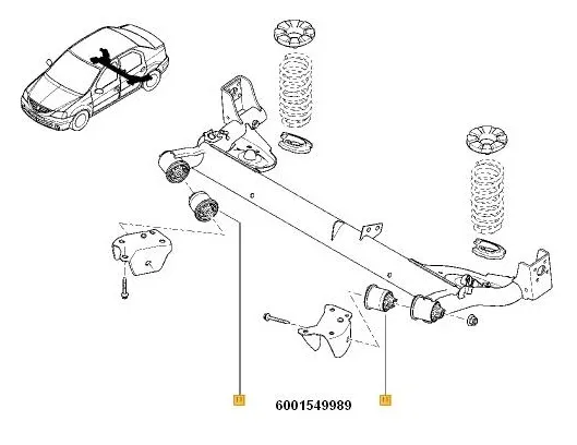 Imagine produs: Bucsa punte spate RENAULT (OE22829528   60 01 549 988)