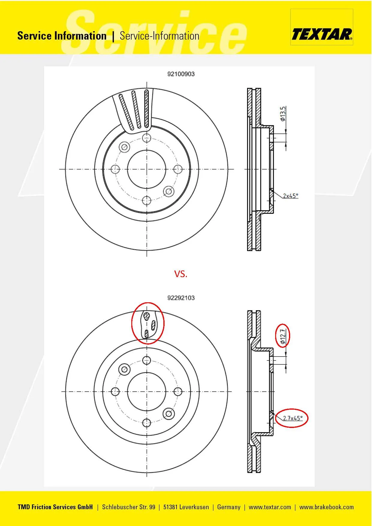 Imagine produs: Disc frana TEXTAR ( 92100900)