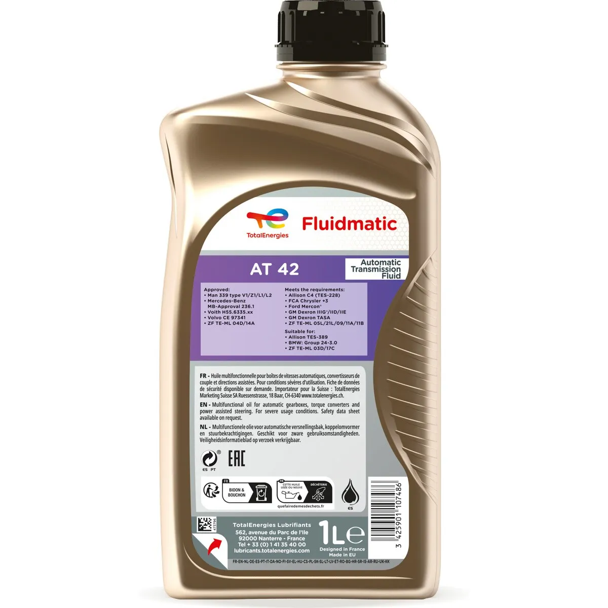 Imagine produs: Ulei cutie de viteze FLUIDMATIC AT 42 1L TOTAL (2213754)