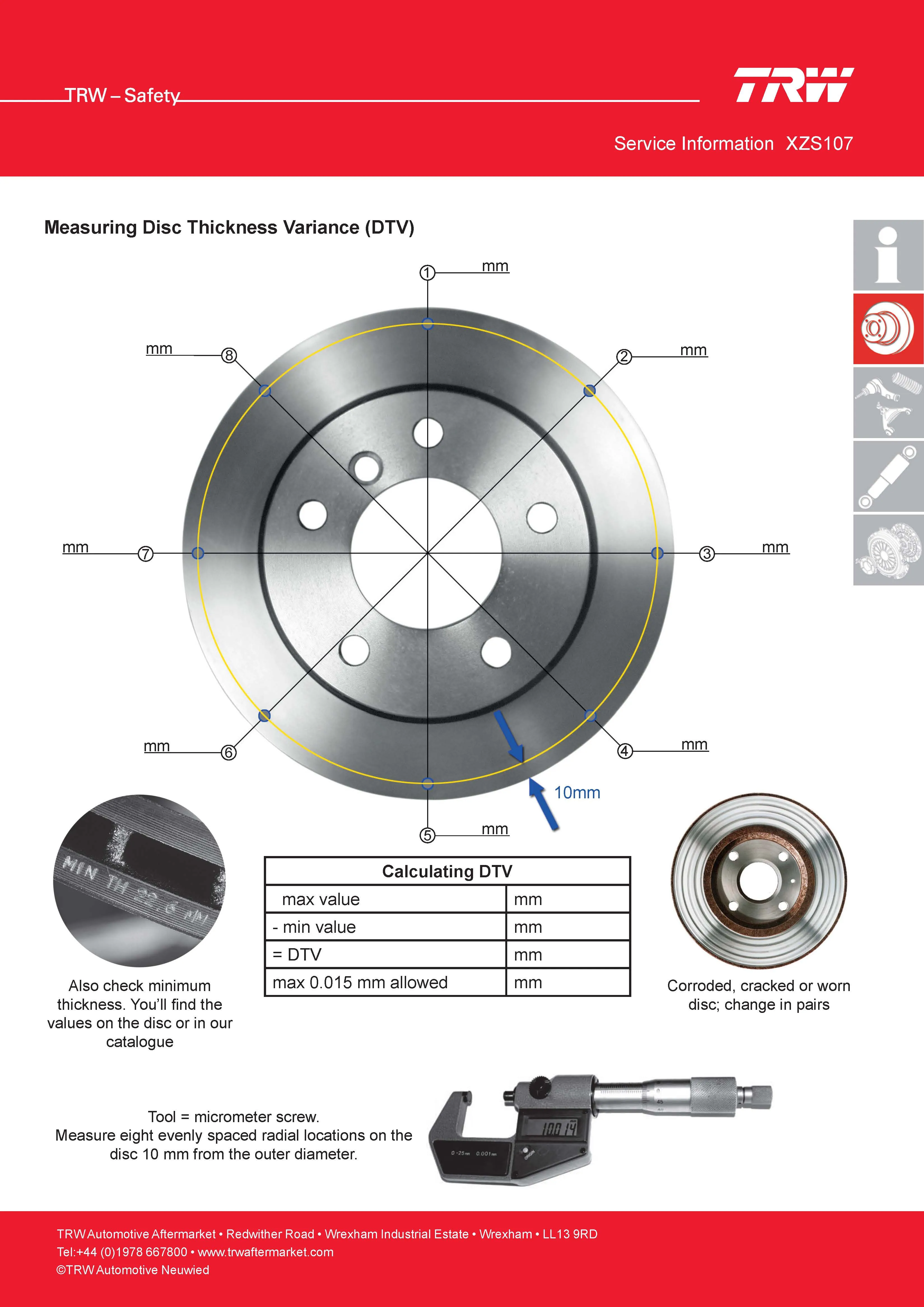 Imagine produs: Disc frana TRW (DF1013)