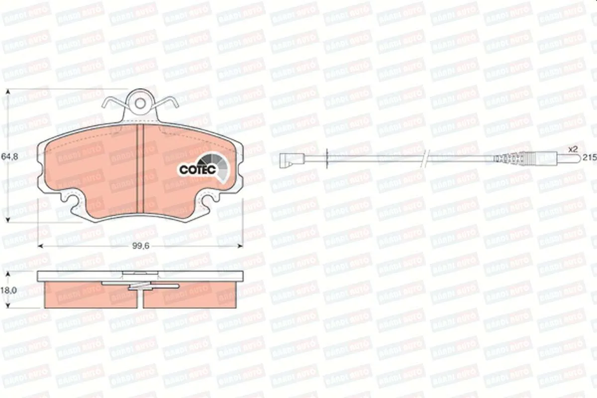 Imagine produs: Placute frana TRW (GDB400)