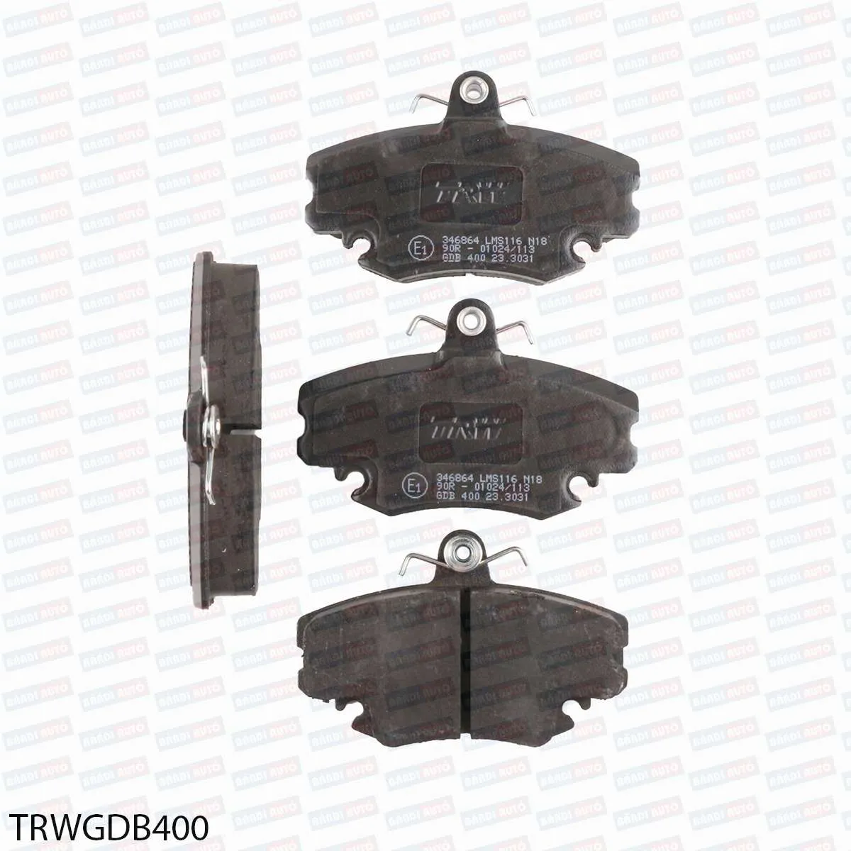 Imagine produs: Placute frana TRW (GDB400)
