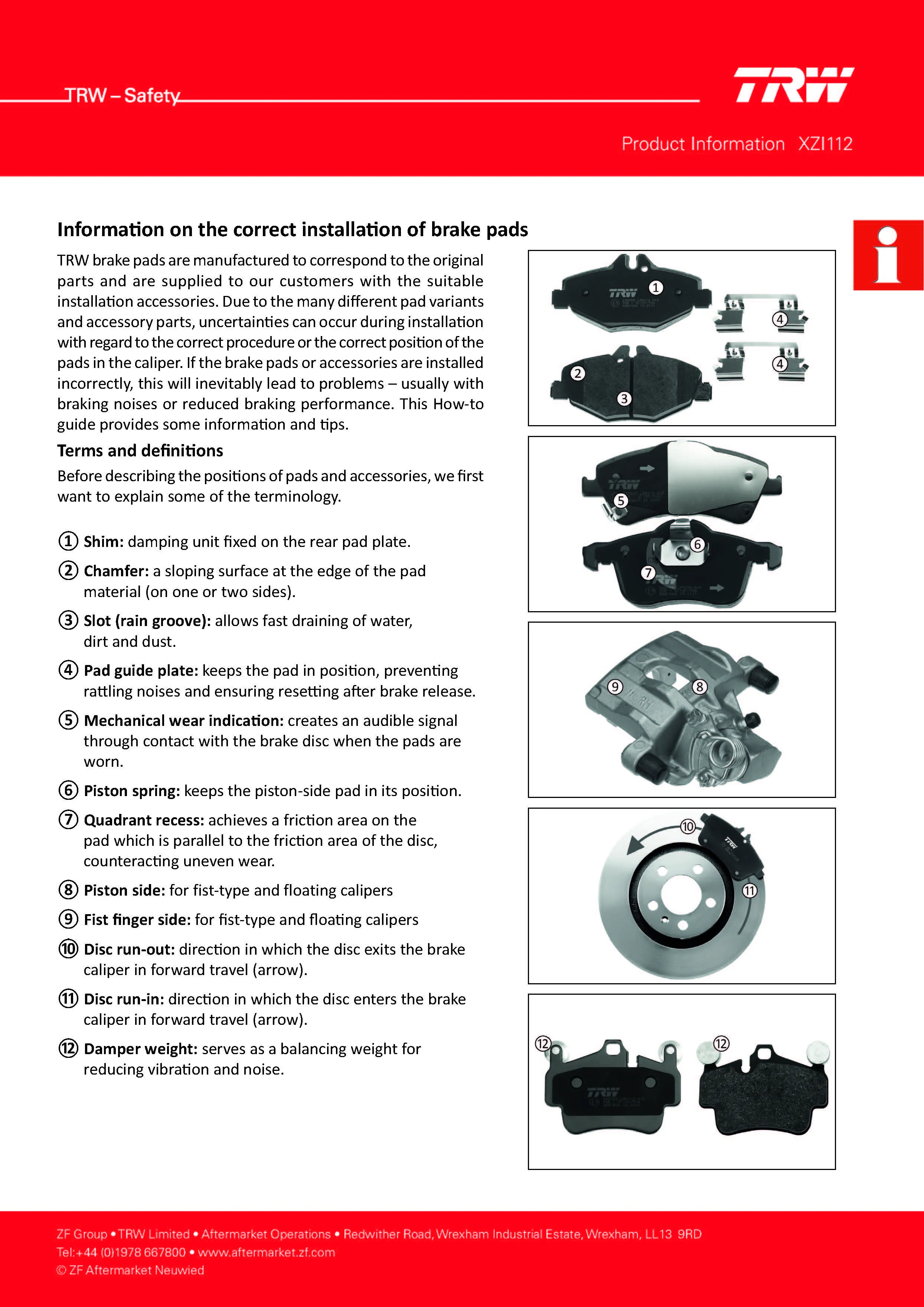 Imagine produs: Placute frana TRW (GDB400)