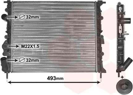 Imagine produs: Radiator VAN WEZEL (43002197)