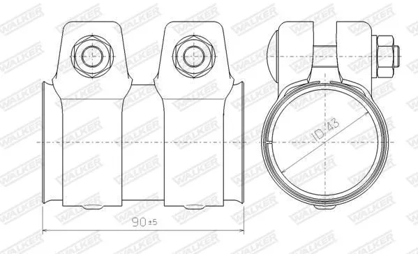 Imagine produs: Element esapament WALKER (80711)