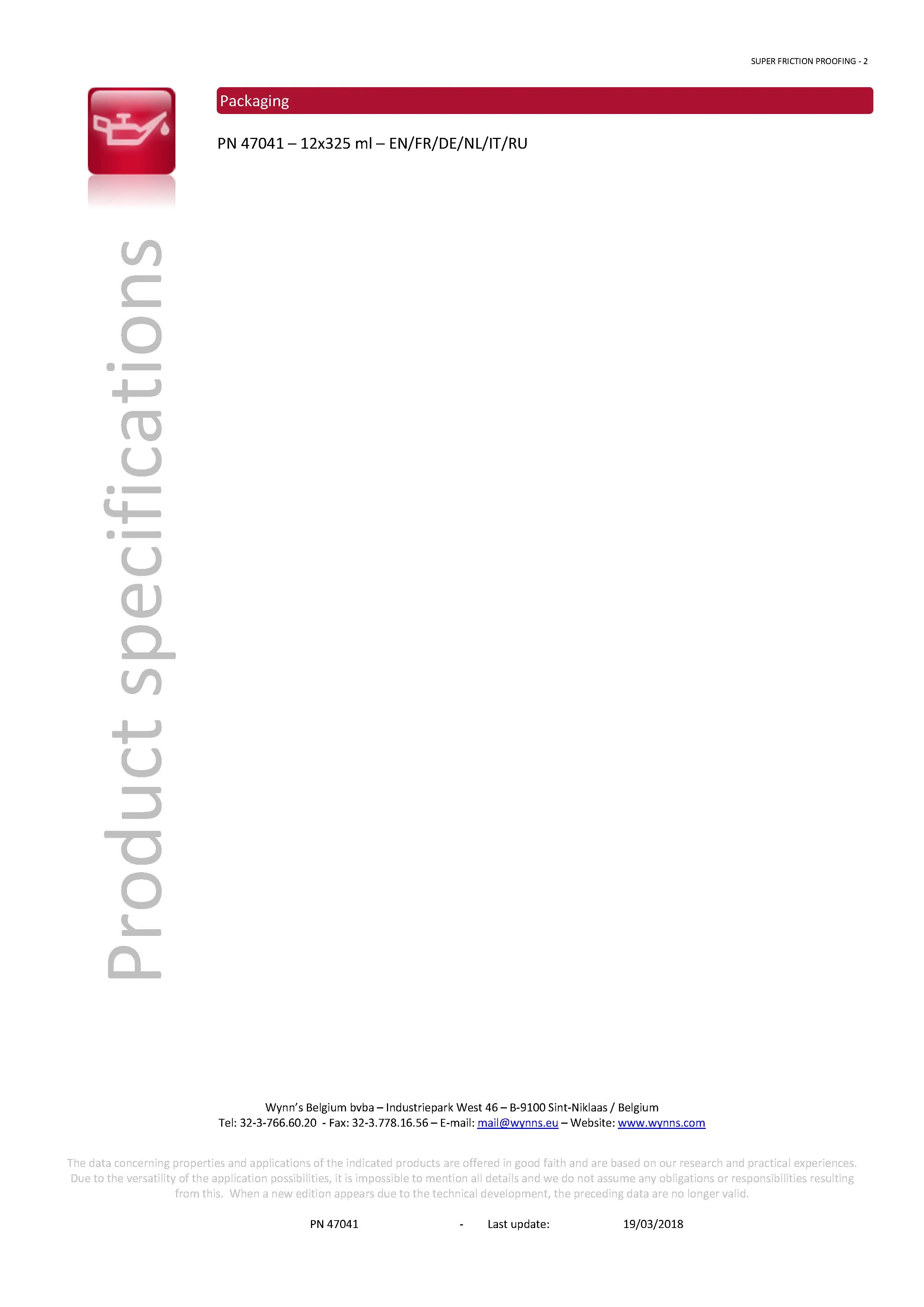 Imagine produs: Aditiv pentru reducerea uzurii WYNN'S (W47041)
