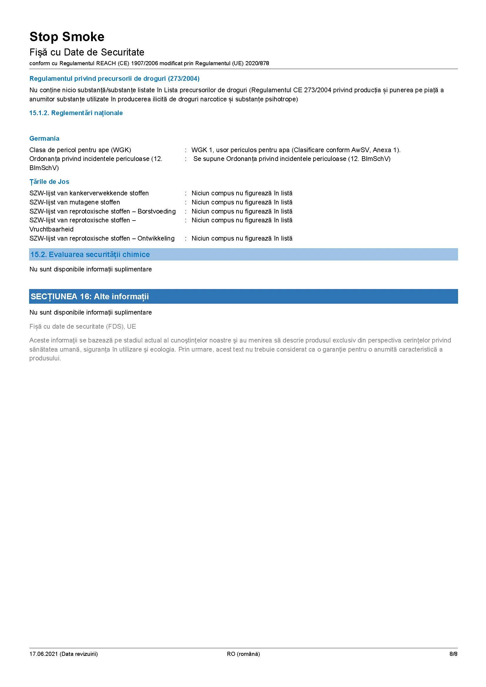 Imagine produs: Stop Smoke Aditiv lubrifiant WYNN'S (W50865)