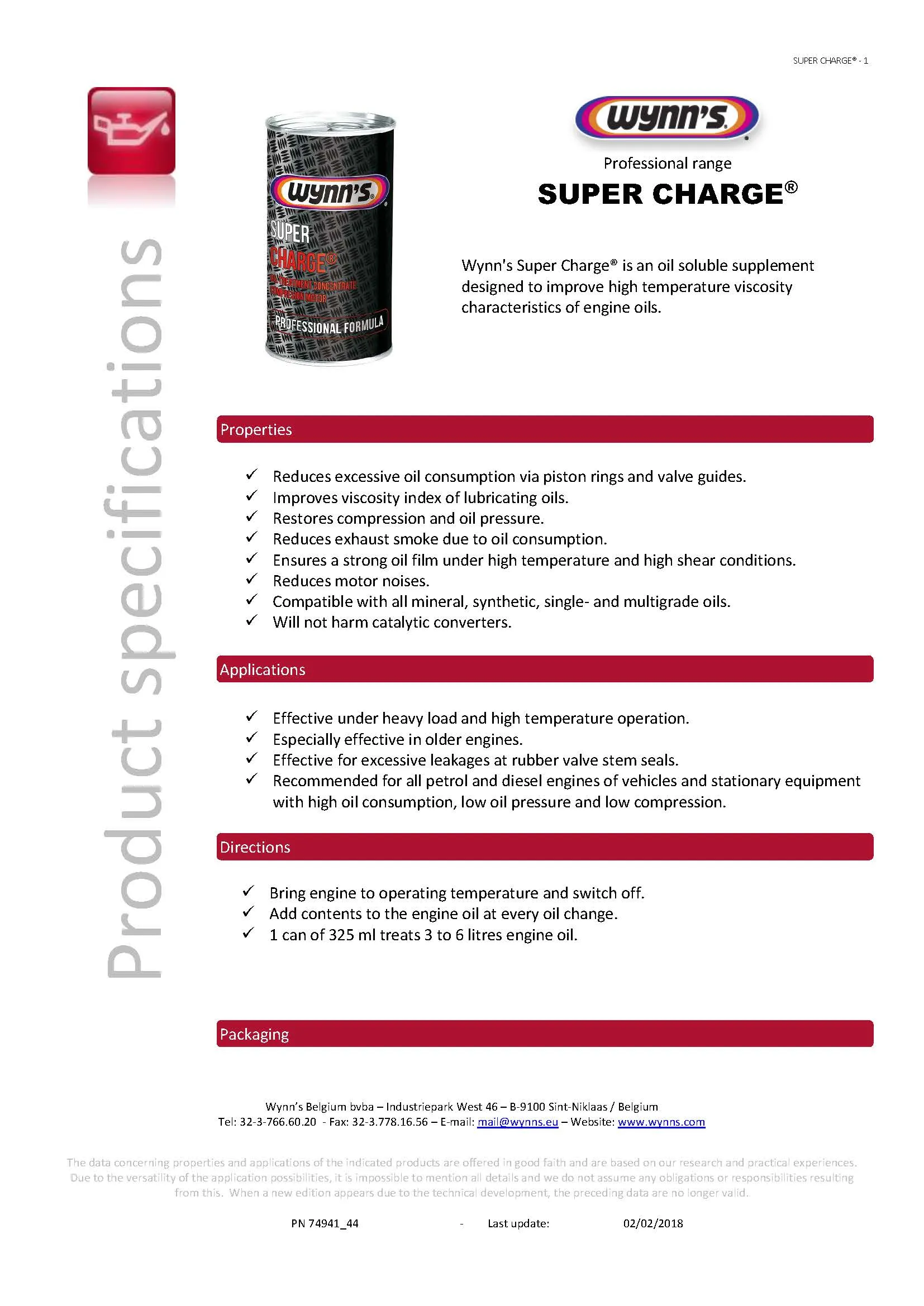 Imagine produs: Super Charge Regenerator Motor WYNN'S (W74944)
