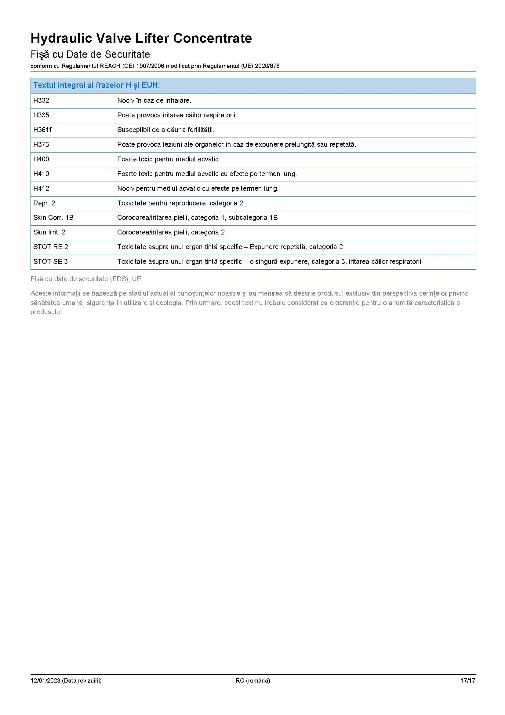 Imagine produs: Aditiv curatat tacheti hidraul WYNN'S (W76841)
