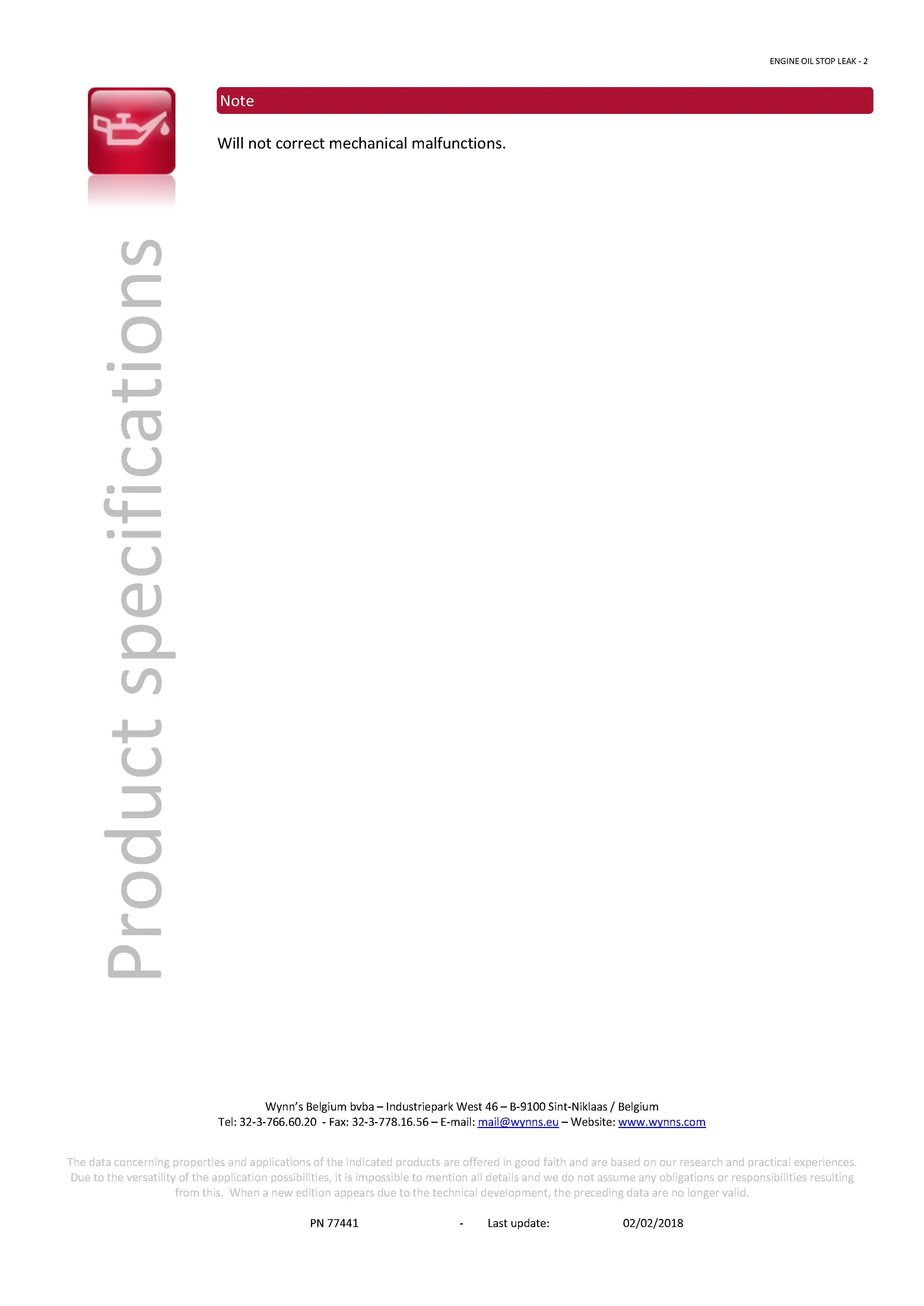 Imagine produs: Aditiv antiscurgere WYNN'S (W77441)